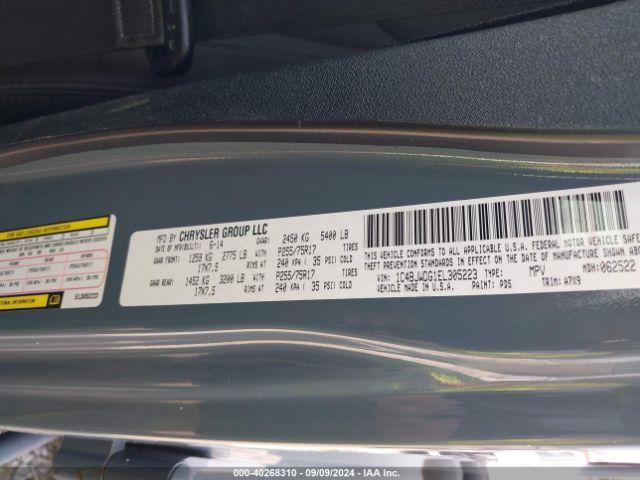 1C4BJWDG1EL305223 Jeep Wrangler Unlimited Sport