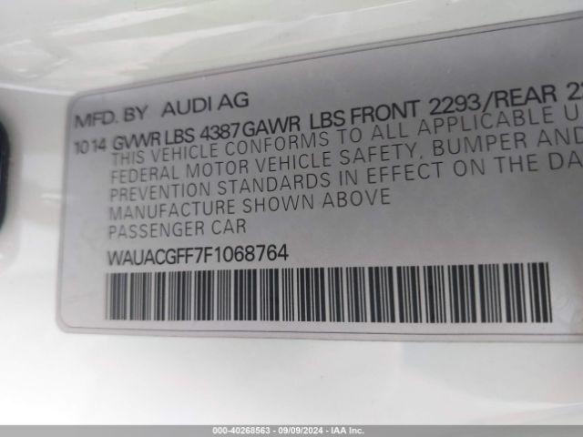 WAUACGFF7F1068764 Audi A3 1.8t Premium