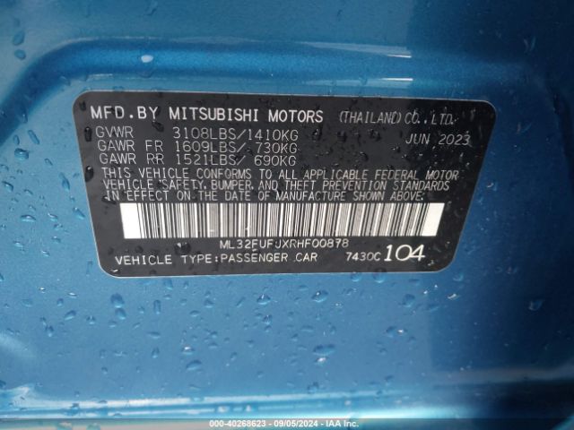 ML32FUFJXRHF00878 Mitsubishi Mirage G4 Black Edition/es/le