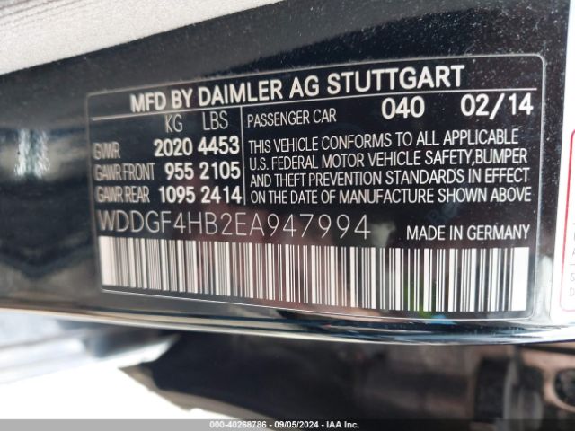 WDDGF4HB2EA947994 Mercedes-Benz C 250 Luxury/sport