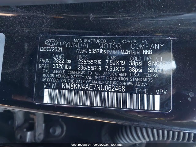 Hyundai Ioniq 5 Sel 2022 KM8KN4AE7NU062468 Image 9