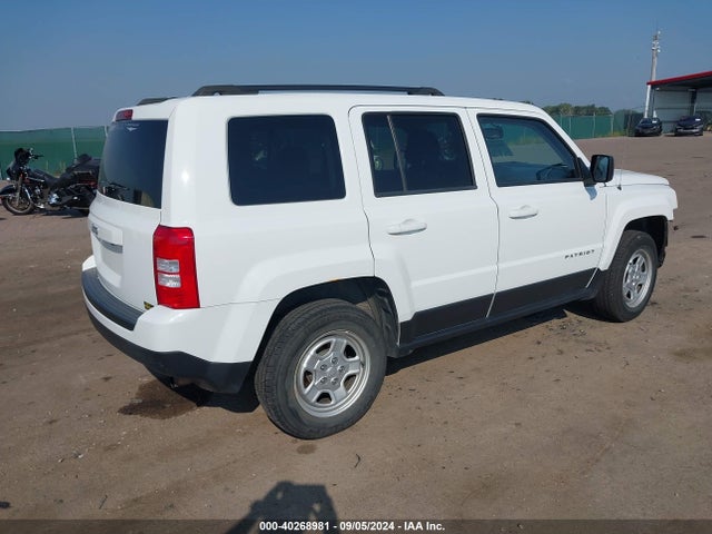 1C4NJRBB6HD106754 Jeep Patriot Sport 4x4