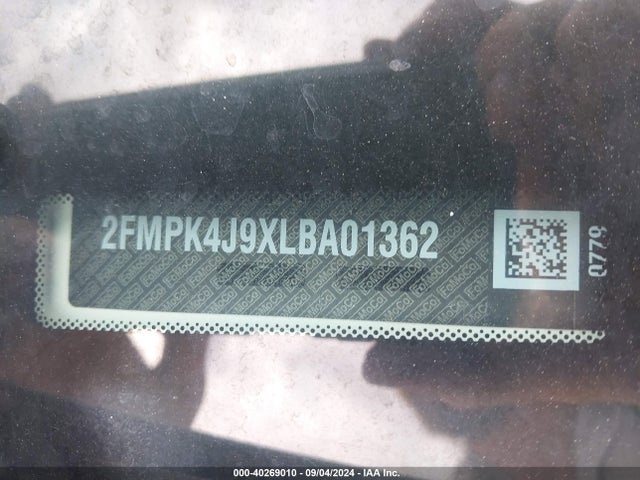 Ford EDGE SEL 2020 2FMPK4J9XLBA01362 Image 9