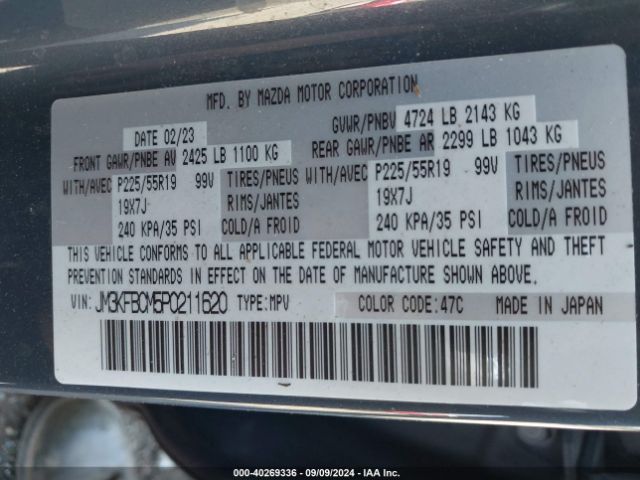 JM3KFBCM5P0211620 Mazda Cx-5 2.5 S Carbon Edition