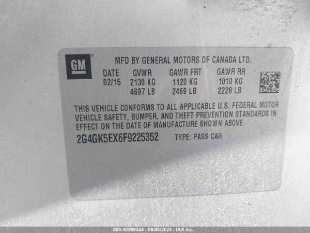 2G4GK5EX6F9225352 Buick Regal Turbo