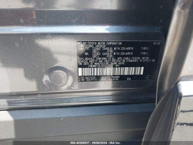 JTMEWRFVXLD534275 Toyota Rav4 Hybrid Xse