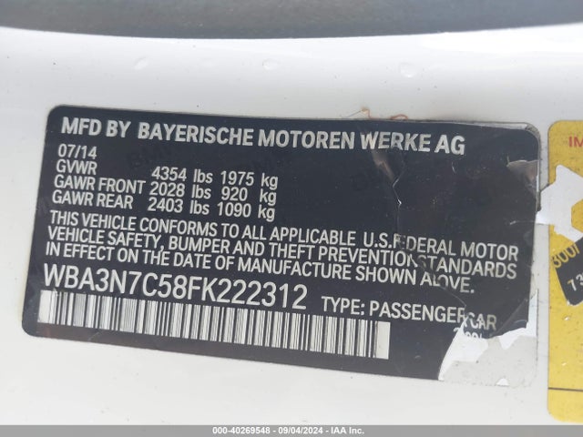 WBA3N7C58FK222312 BMW 428i