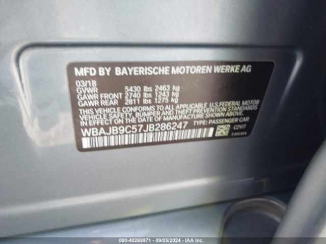 WBAJB9C57JB286247 BMW M550i Xdrive