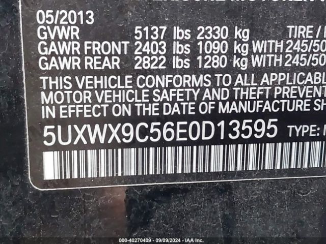5UXWX9C56E0D13595 BMW X3 Xdrive28i