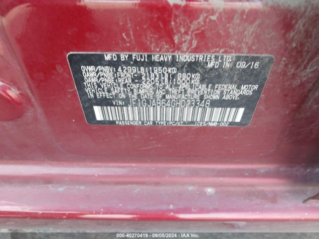 JF1GJAB64GH023348 Subaru Impreza 2.0i Premium