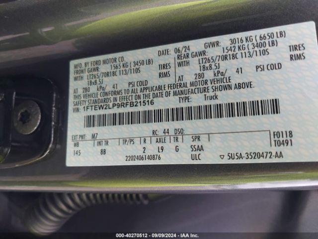 1FTEW2LP9RFB21516 Ford F-150 Stx