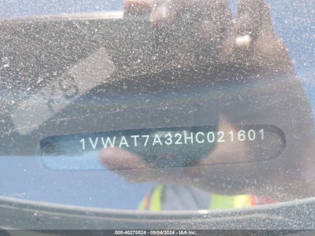 1VWAT7A32HC021601 Volkswagen Passat 1.8t S
