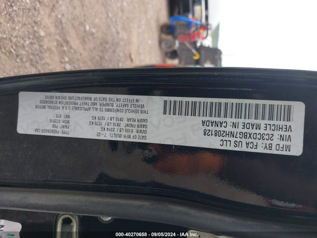 Aukcja sprzedaży 2022 Dodge Charger Sxt Rwd, vin: 2C3CDXBG7NH208128, numer aukcji: 40270658