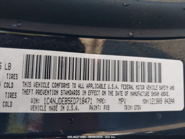 1C4NJDEB5ED718471 Jeep Compass Latitude