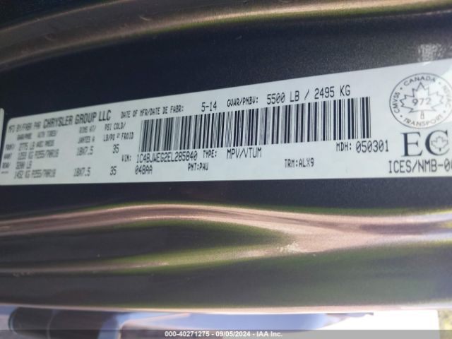 1C4BJWEG2EL285840 Jeep Wrangler Unlimited Sahara