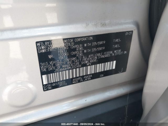 JTEAAAAH9MJ032484 Toyota Venza Xle