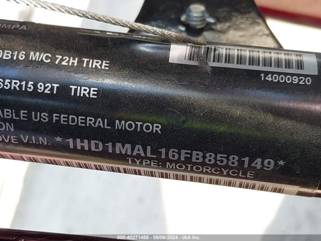 2015 HARLEY-DAVIDSON FLHTCUTG 1HD1MAL16FB858149 Photo 9