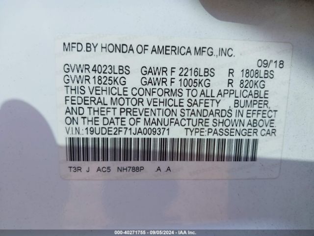 19UDE2F71JA009371 Acura Ilx Premium/technology