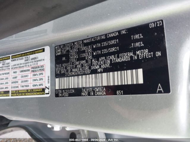 2T2BCMEA7RC011097 Lexus Rx 500h F Sport Performance