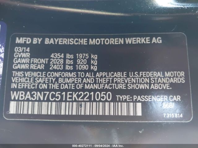 WBA3N7C51EK221050 BMW 428i