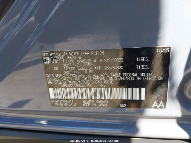 Subaru Solterra Limited 2023 JTMABABA3PA020855 Image 9