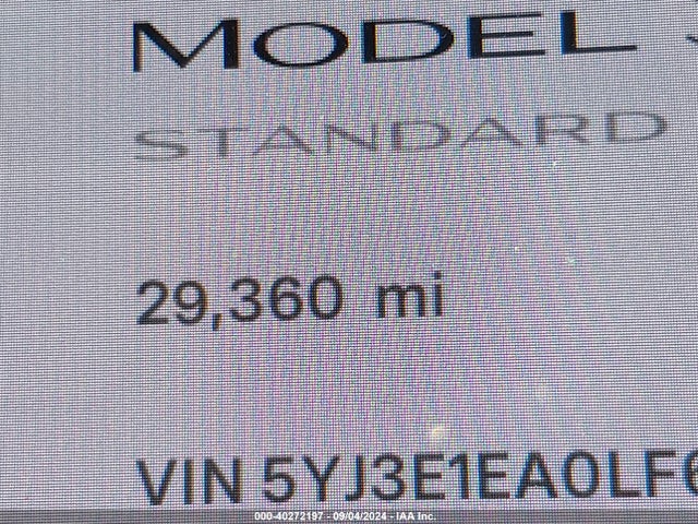 5YJ3E1EA0LF630399 Tesla Model 3 Standard Range Plus Rear-wheel Drive/standard Range Rear-wheel Drive