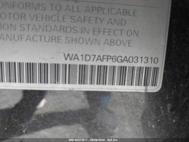 WA1D7AFP6GA031310 Audi Q5 3.0t Premium Plus