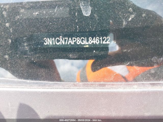 3N1CN7AP8GL846122 Nissan Versa 1.6 Sl