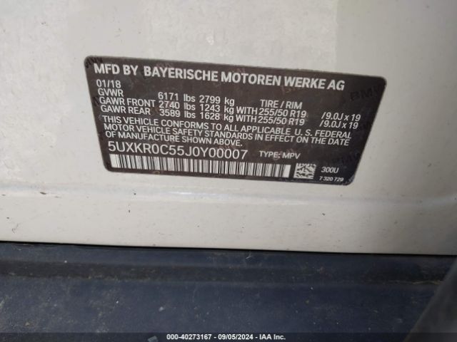 5UXKR0C55J0Y00007 BMW X5 Xdrive35i