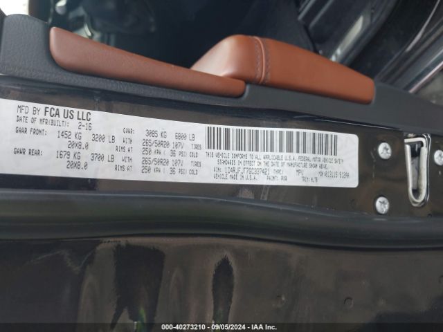 1C4RJFJT7GC337421 Jeep Grand Cherokee Summit