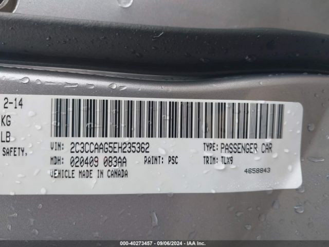 2C3CCAAG5EH235362 Chrysler 300