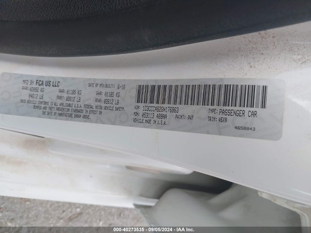 Chrysler 200 Limited 2016 1C3CCCAB2GN176863 Image 9