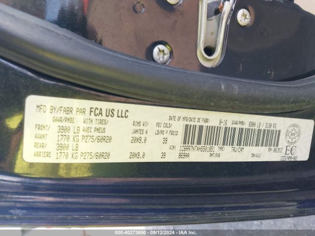 1C6RR7NTXHS501851 RAM 1500 Laramie