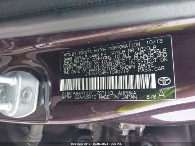 JTKKUPB45E1040719 Scion XD