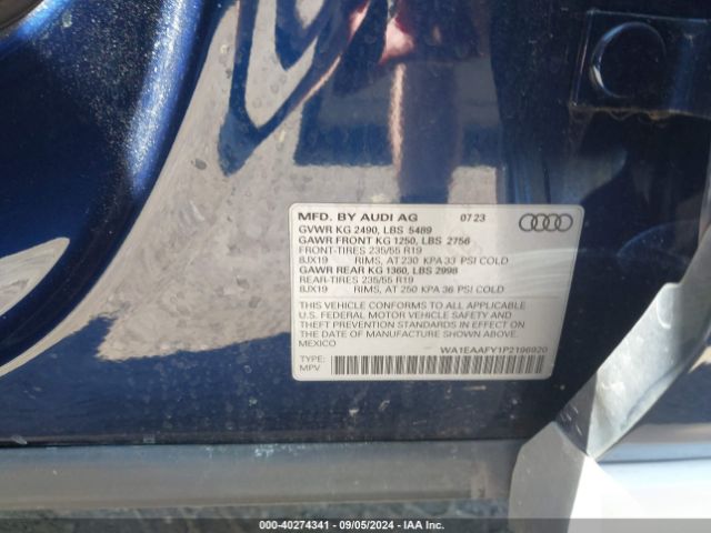 2023 AUDI Q5 WA1EAAFY1P2196920 Photo 8