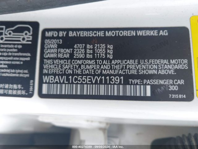 WBAVL1C55EVY11391 BMW X1 Xdrive28i
