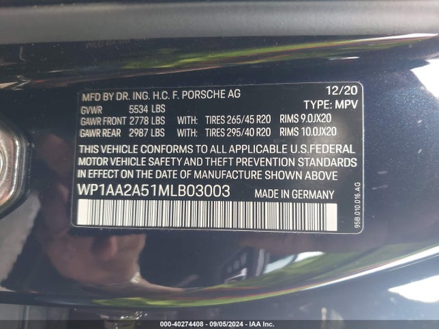 2021 PORSCHE MACAN WP1AA2A51MLB03003 Photo 8