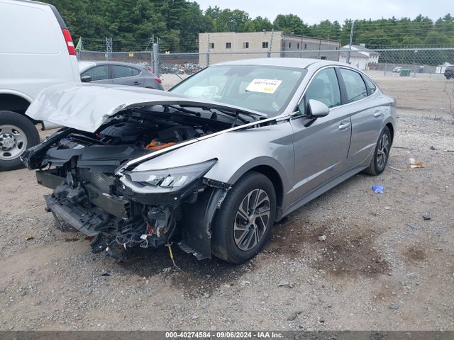 Hyundai Sonata Blue 2021 KMHL24JJ4MA021516 Image 2