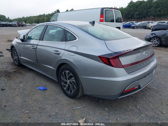 Hyundai Sonata Blue 2021 KMHL24JJ4MA021516 Image 3