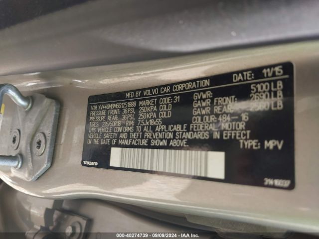 YV440MBM6G1251888 Volvo Xc70 T5 Drive-e Platinum