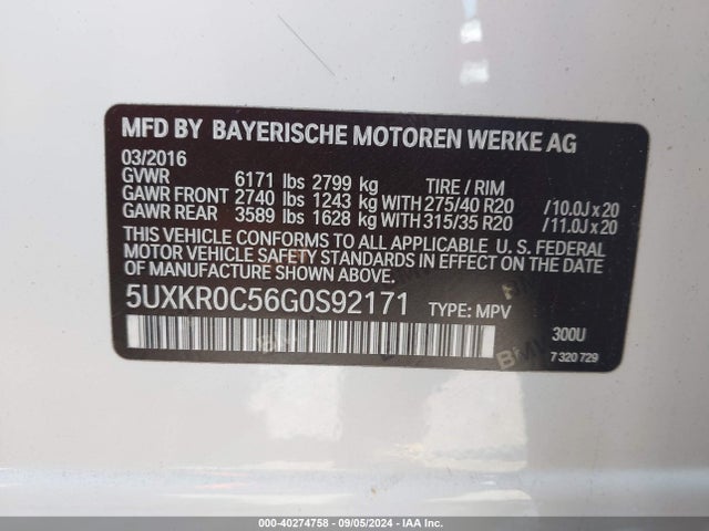 5UXKR0C56G0S92171 BMW X5 Xdrive35i