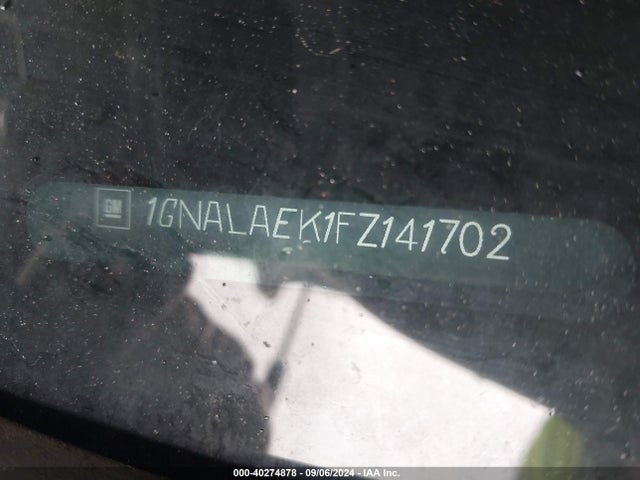 Chevrolet EQUINOX LS 2015 1GNALAEK1FZ141702 Image 9