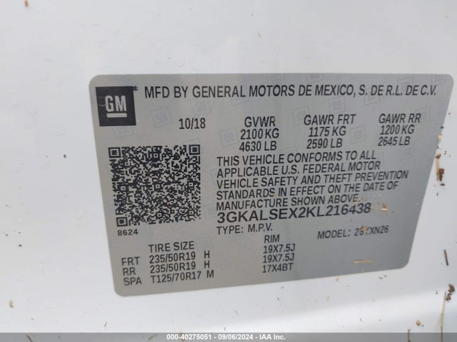 3GKALSEX2KL216438 GMC Terrain Denali