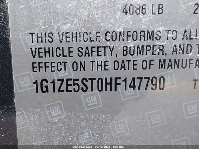 1G1ZE5ST0HF147790 Chevrolet MALIBU 1LT