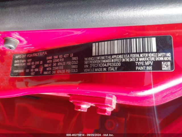 2018 FIAT 500X ZFBCFXDB4JP638330 Photo 8