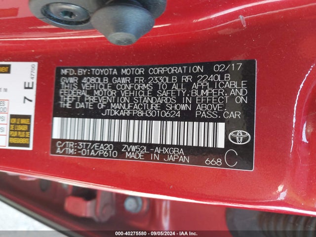 JTDKARFP8H3010624 Toyota Prius Prime Advanced