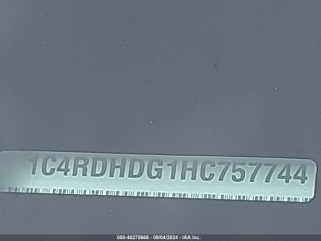 1C4RDHDG1HC757744 Dodge Durango Gt Rwd