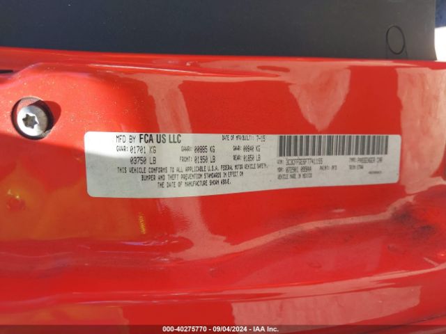 2015 FIAT 500E 3C3CFFGE6FT741155 Photo 8