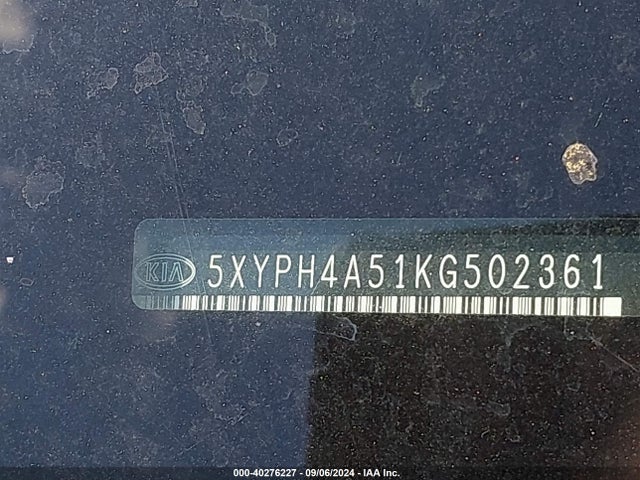 KIA Sorento 3.3l Ex 2019 5XYPH4A51KG502361 Image 18