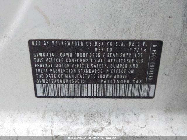 3VW217AU8GM050813 Volkswagen Golf Tsi S 4-door